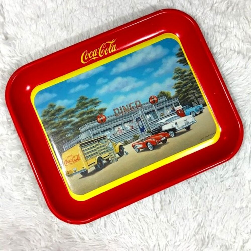 Vintage Coca-Cola 'Sign of Good Taste' 1950's Diner Metal Tray